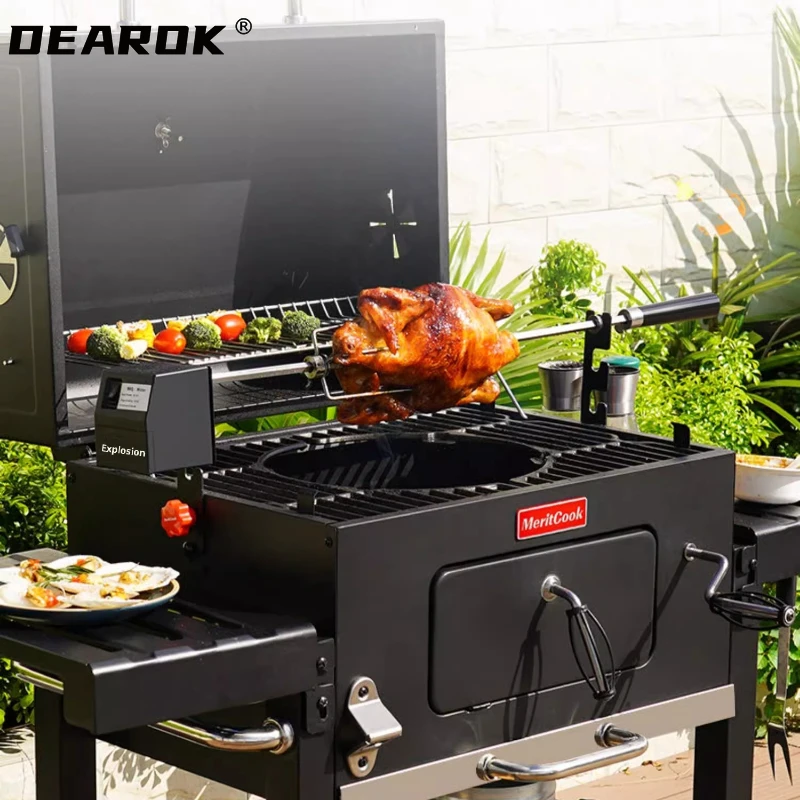Electric Rotisserie  Automatic Barbecue 304 Stainless Steel Whole Chicken Grill Leg of Lamb Stick Barbecue Accessories 5