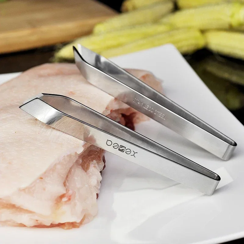 Fish Bone Tweezers Kitchen Tweezers 1 PC Stainless Steel Fish Bone Tweezers Pincer Clip Puller Remover Tongs Fish Bone Plucking Clamp Kitchen Gadgets Tools