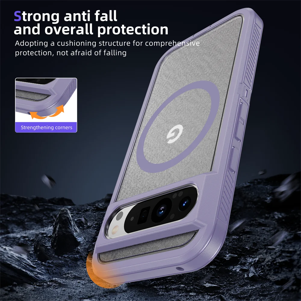 Armor Magsafe Matte Magnetic Frosted Bumper Hybrid Shockproof Case