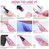 15ml Nail Extension Gel Set Glitter Clear Soaking Gel for Quick Extension Stencil Nail Extension Manicure Beginner Manicure Tool 5