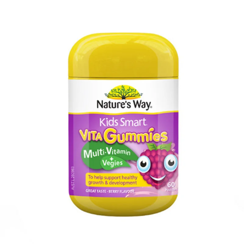 

Australia Natures'way Jia Simin Soft Candy Children's Compound Multi-Vitamin 60 Tablets Baby Fruit and Vegetable Nutrition