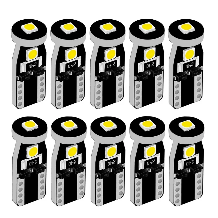 

10 шт., T10 W5W 501 WY5W 3 SMD 3030 светодиодный автомобильная парковочная лампа