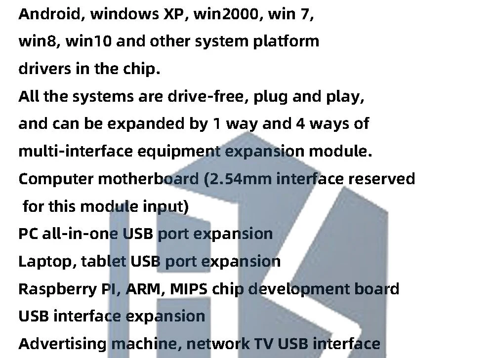 1~50PCS Industriequalität USB 2.0 Erweiterungsmodul HUB 1 zu 4 Schnittstellenadapter Entwicklungsplatine Treiber EGBO – Detail 3