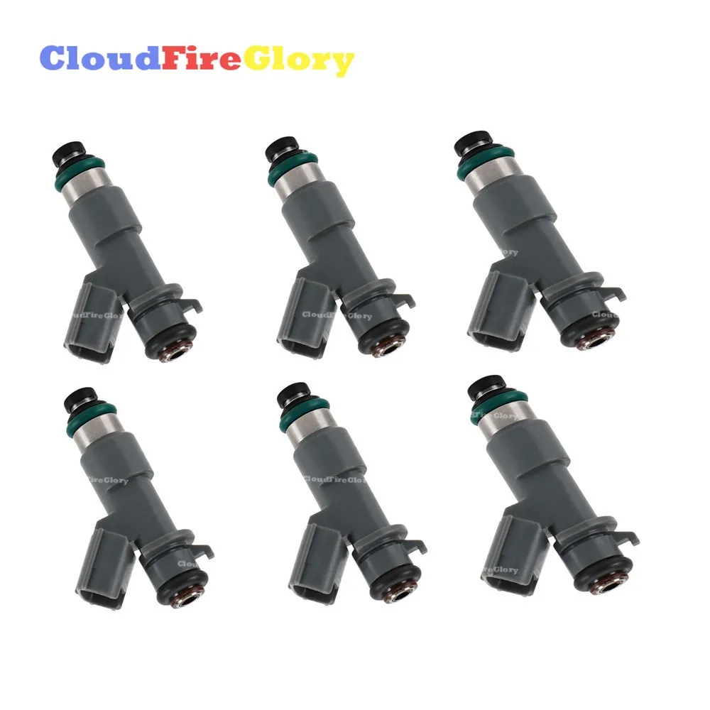 

CloudFireGlory For Acura TL 3.5L 2008-2014 RL 3.7L 2008-2012 MDX 3.7L 2008-2013 6Pcs Fuel Injectors Black Plastic 16450-R70-A01