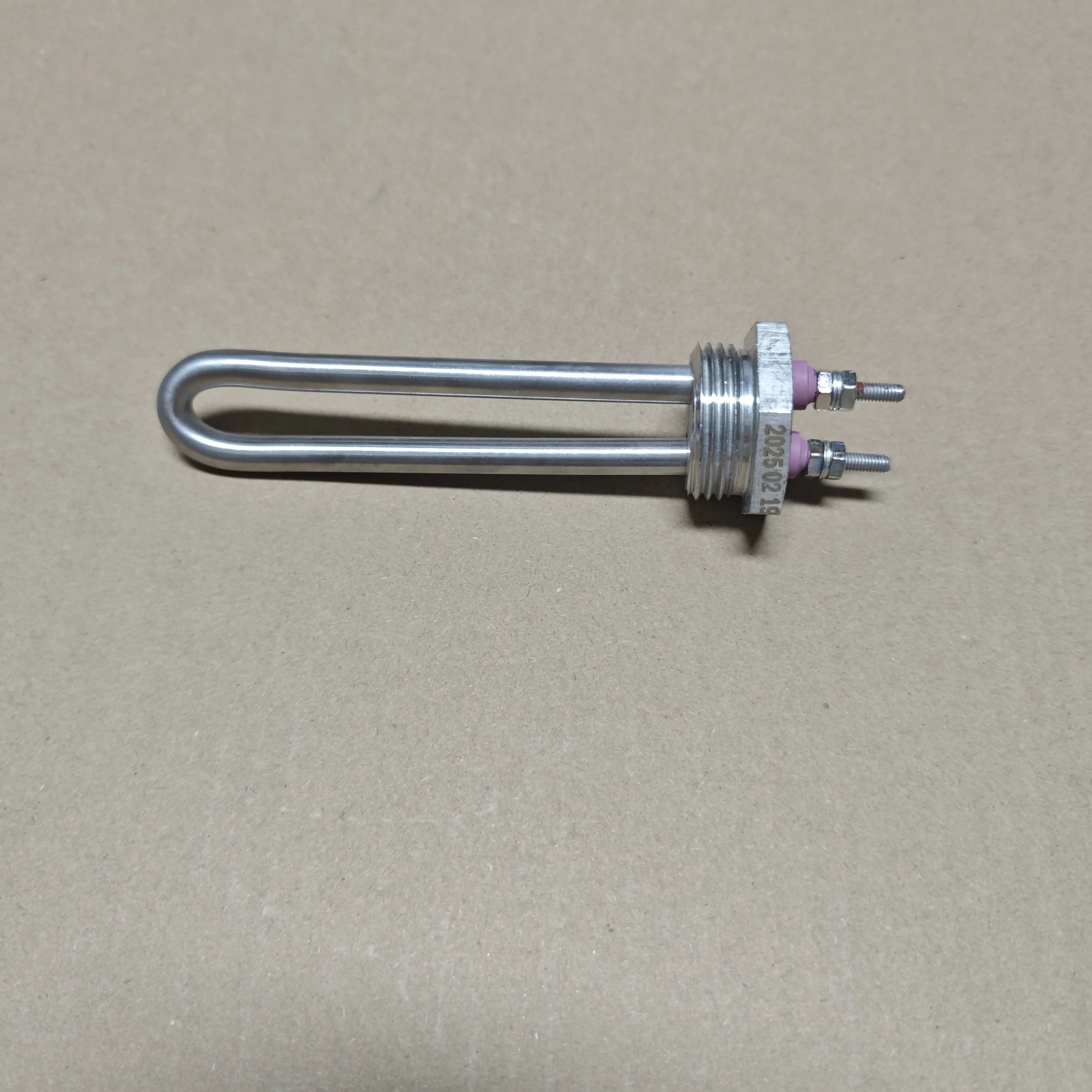 ฮีตเตอร์ไฟฟ้าสแตนเลส DN25/32 มม. สำหรับหม้อต้มน้ำ/ตู้กดน้ำ แบบ U เดี่ยว 220V 1