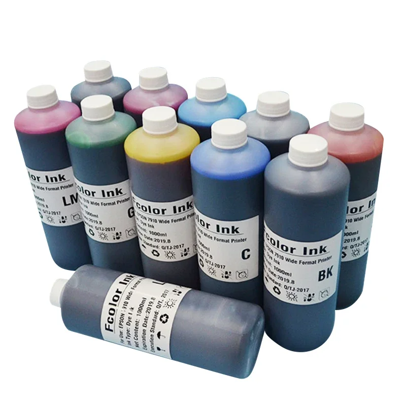 Tinta Dye Recarregáveis para Epson Stylus Pro Impressora Compatível 7900 9908 9890 1000ml - Imagem 4