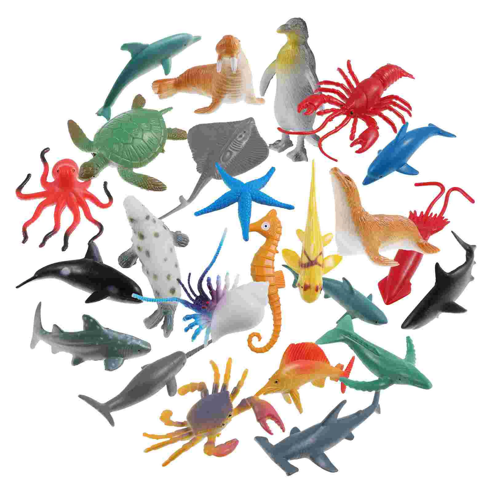 

Ocean Animal Figurines Beach Toys Realisitic Animals Mini Creature Figures Sea Child
