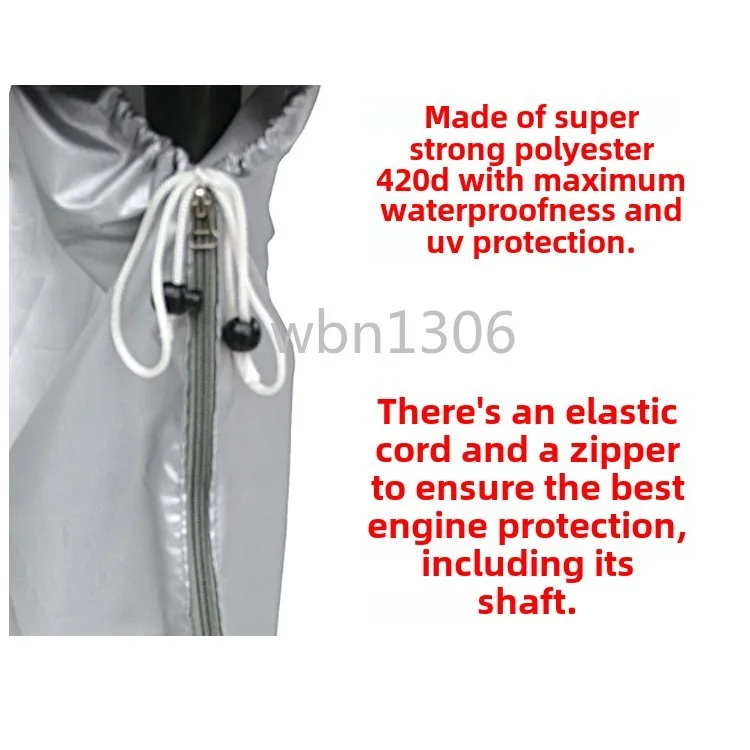 Marine motor cover, engine cover, external machine protective sun protection cover