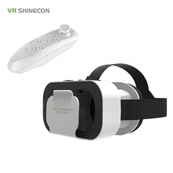 5 Mini Occhiali VR VR SHINECON BOX Occhiali 3D Occhiali per realtà virtuale Cuffie VR per Google Cardboard Smartp