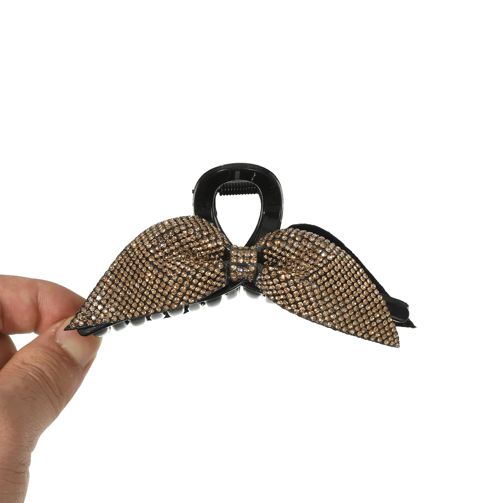 1pc Elegant Rhinestone Bowknot Hair Claw For Women Girls Sweet Hair Ornament Headwear Hairpin Fashion Hair Accessories