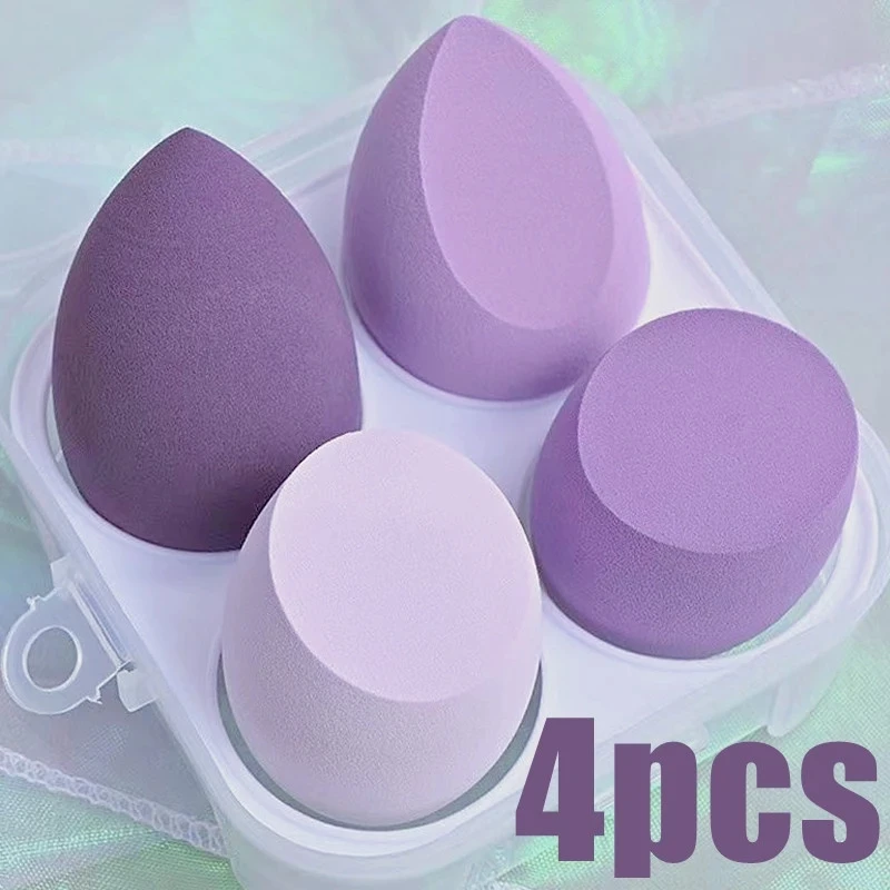 4Pc Beauty Egg Makeup Blender Cosmetic Puff Makeup Spugna Cuscino Fondotinta In Polvere Spugna Strumento Di Bellezza Accessori Per Il Trucco Delle Don
