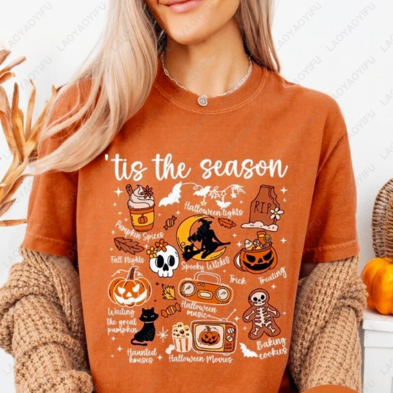 Camisetas De Temporada Espeluznante, Camiseta De Fantasma De Halloween, Camiseta De Fantasma De Halloween Linda, Camiseta De Truco O Trato, Camiseta De Fantasma, Camiseta De Fiesta De Halloween - España