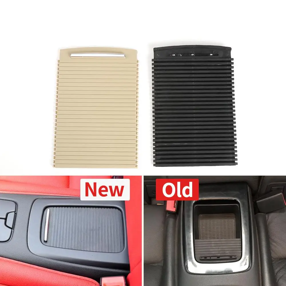 51166963913 후면 콘솔 보관 트레이 커버 트림 커버 슬라이드 롤러 블라인드 커버, 워터 컵 거치대 커튼, BMW E92 E93 M3 용