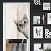 Lovely Cartoon Cat Printed Japanese Door Curtains for Children's Room Kitchen Entrance Decor Linen Partition Doorway Curtains 1