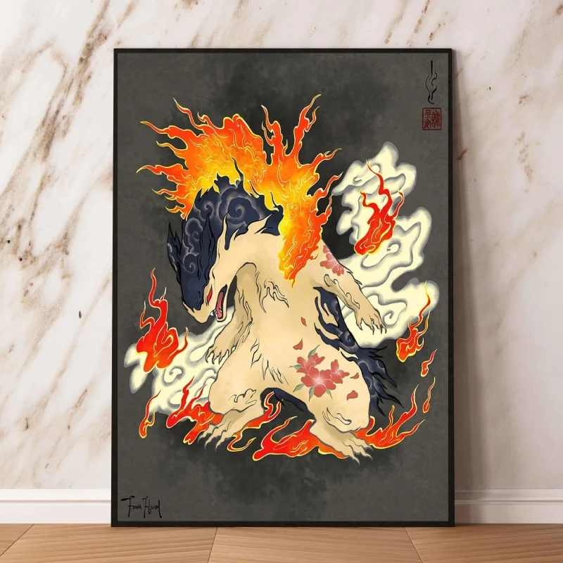 日本アニメキャンバス絵画ポケモンモジュラープリント Cuadros 最高の