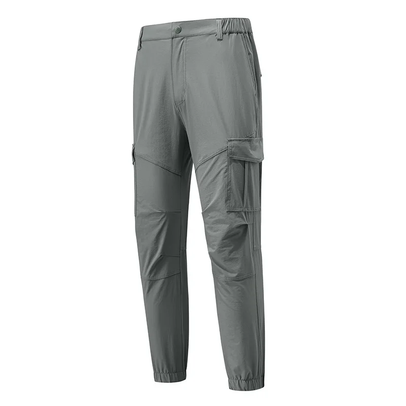 7XL Mens Quick Dry Stretch Cargo Pants Plus Size Waterproof Multi-pockets Overalls Trousers Outdoor Hiking Climbing Sports Pants