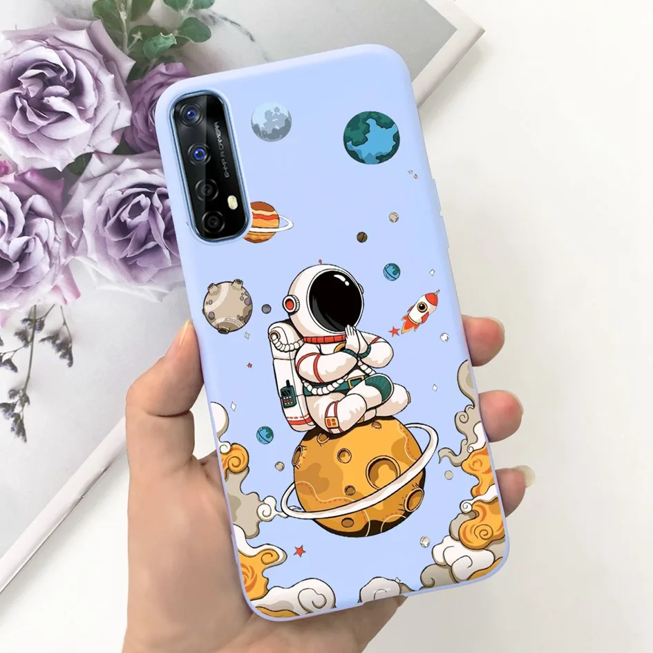 Lovely Astronaut Dinosaur Soft Silicone Phone Case Cover
