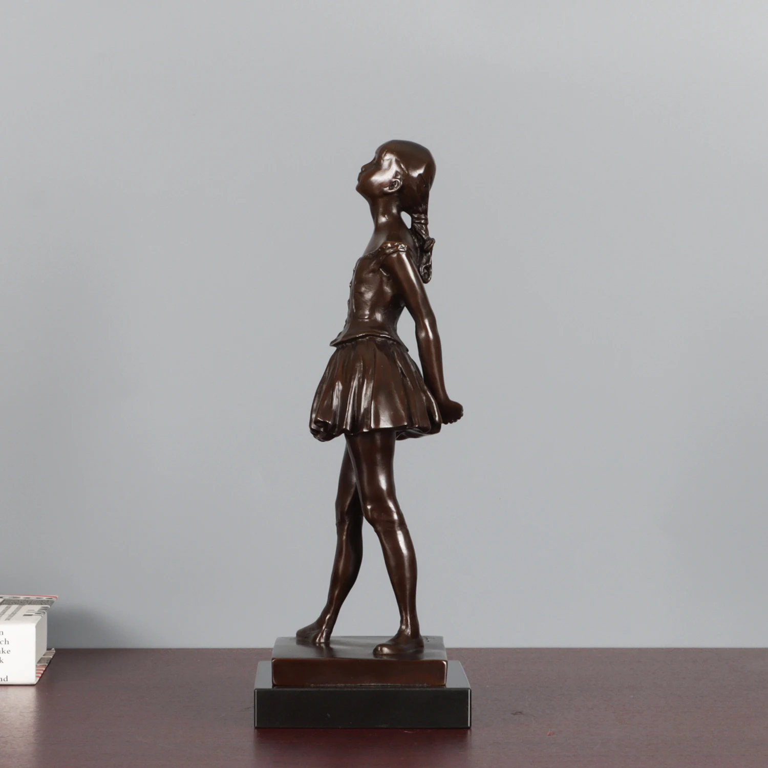 Bronze Little Dancer Aged Fourteen Statue by Degas Replica Famous Ballerina Sculpture Art Home Decoration Collection 3