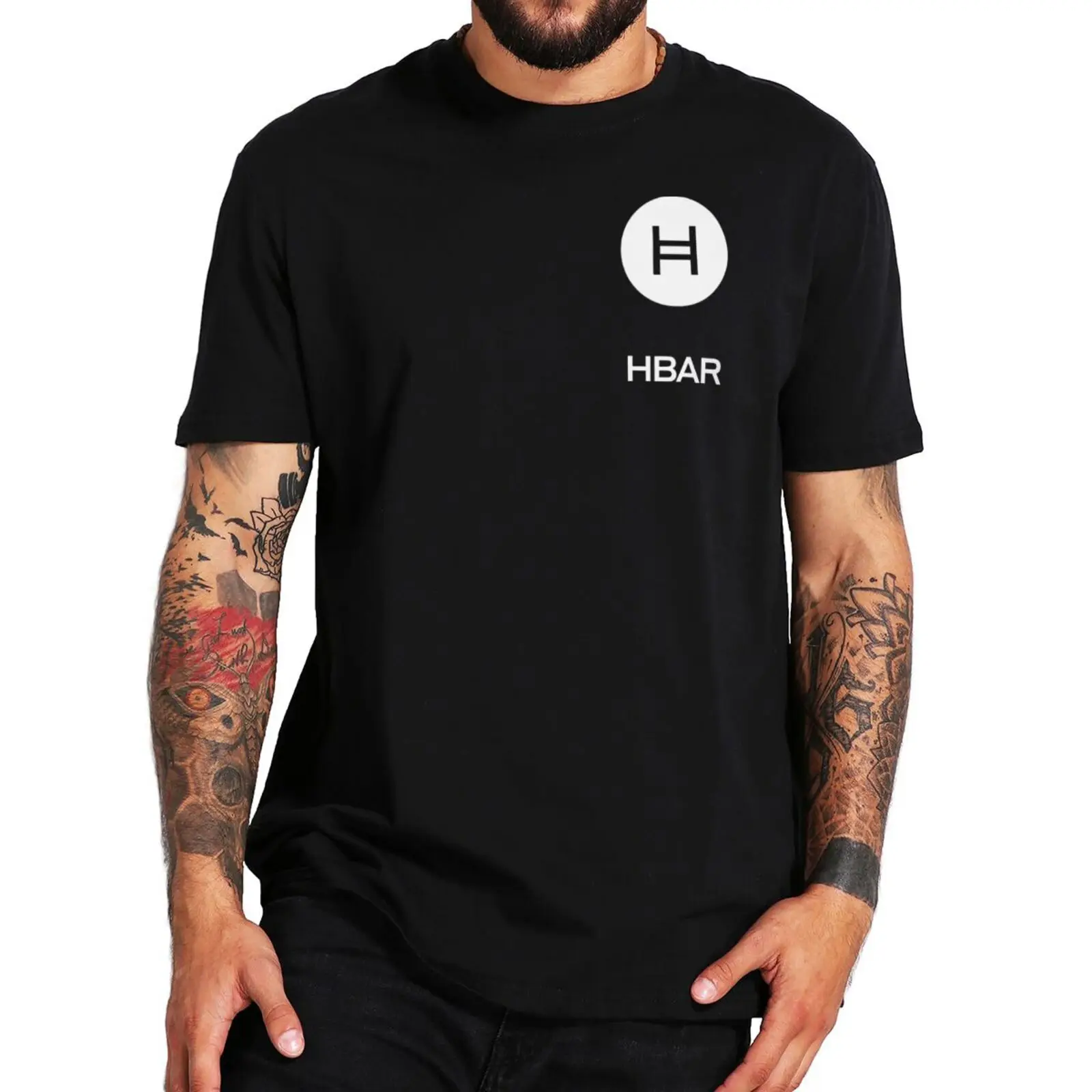 

Hedera Hashgraph T Shirt HBAR Crypto Cryptocurrency Coin Geek Short Sleeve 100% Cotton Unisex Casual Soft Tee Tops EU Size