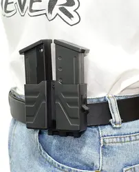 Double Magazine Holder Universal 9mm .40 Mag Holster for Glock 17 Ar Magazine Single Mag Bag Paddle Airsoft Mag Pouch Holster