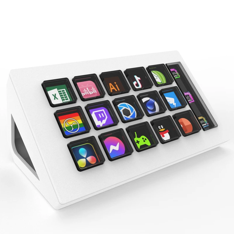 

StreamDeck 15 клавиш визуальная клавиатура ЖК-кнопка пользовательская Кнопка Создание живого контента контроллер для Windows/MacOS/Android/iOS подарки