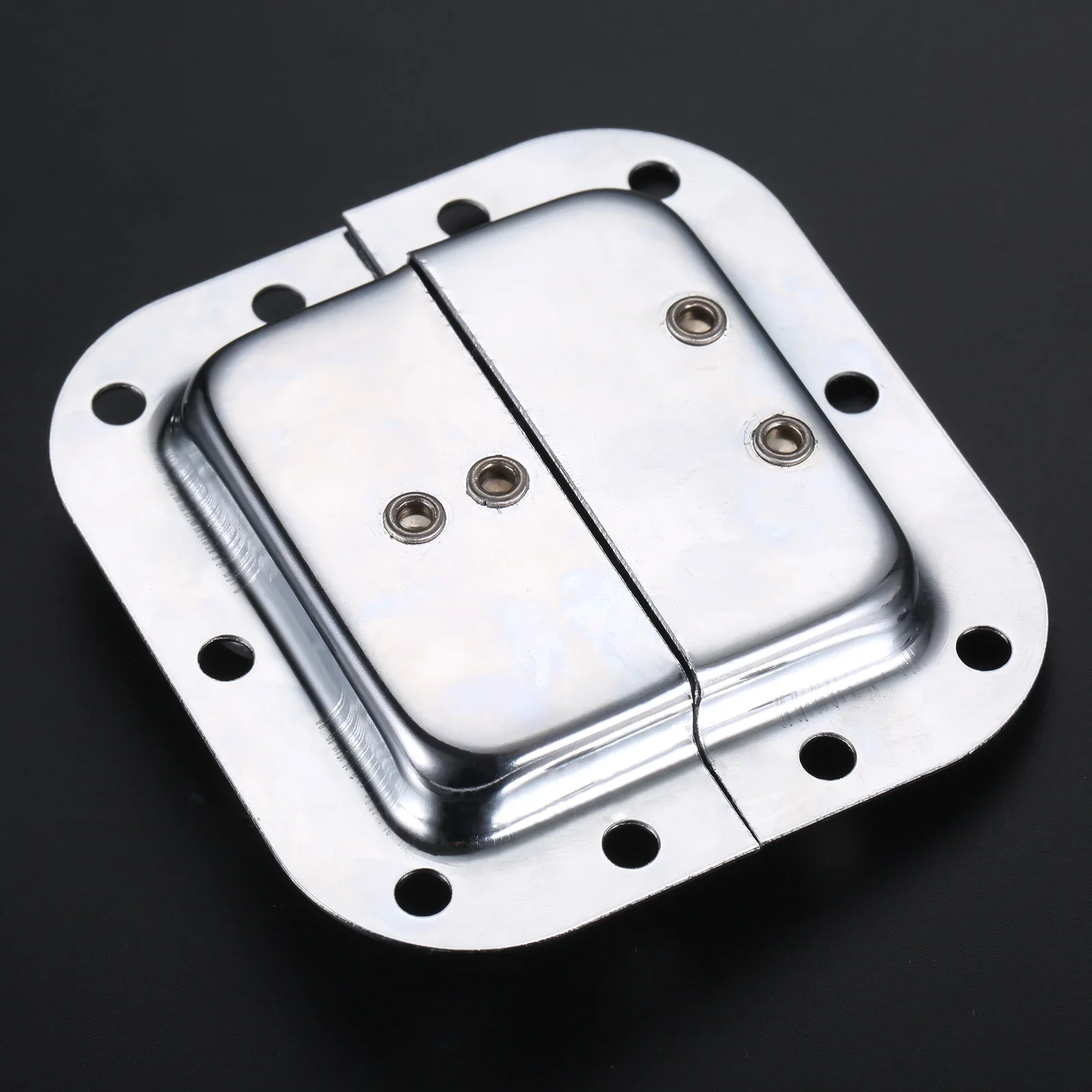 Furniture Hardware Toggle Latches Decorative Latches Buckle Clamp 4pcs Metal Butterfly Twist Latch 82*77mm Built-in Invisible Lock Spring Loaded Recessed Buckle Flight Box Chest Toolbox Cabinet