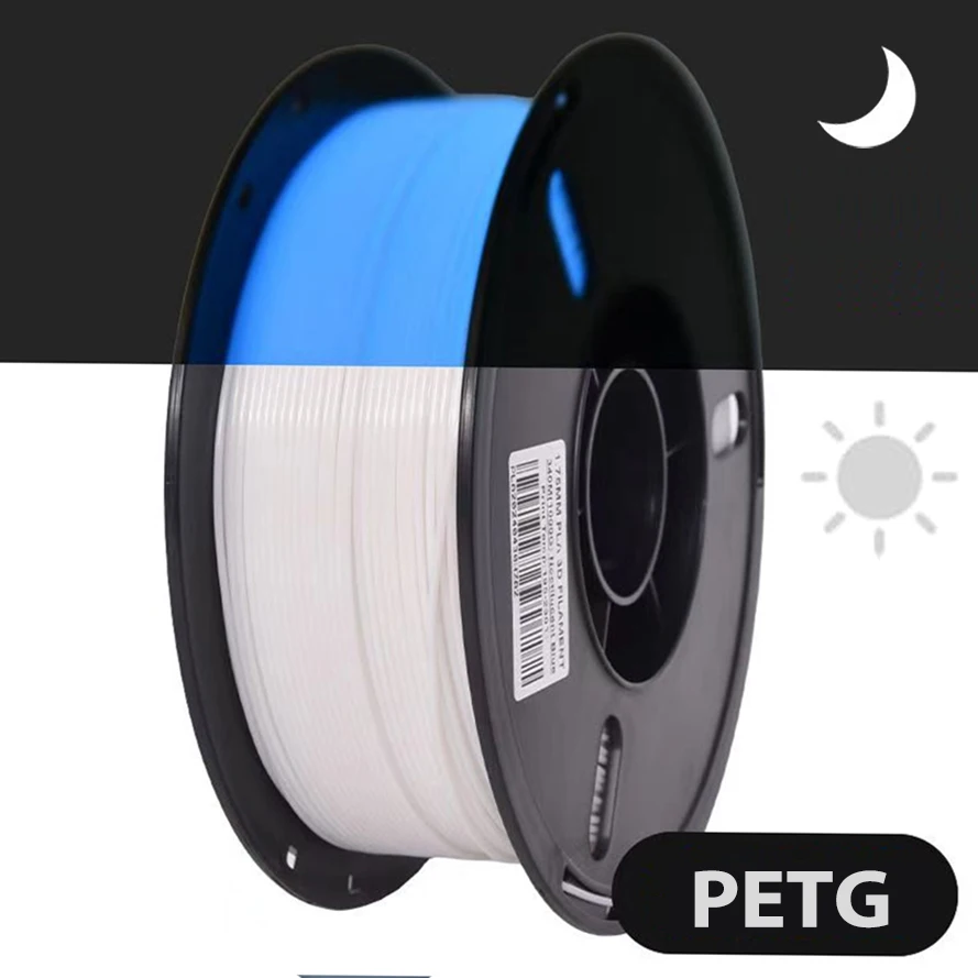 250gx2 3D 프린터 필라멘트 투명 야간 발광 블루 PETG 녹색 1.75mm 3D 인쇄 재료 소모품 프린터 250g 500g