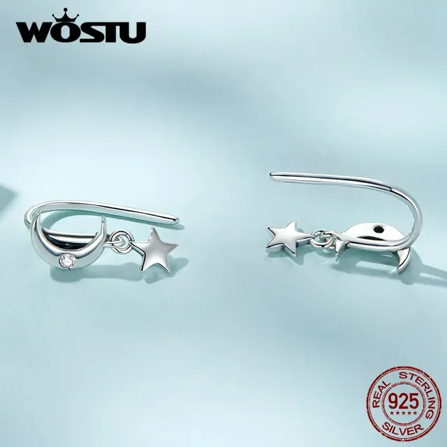 Elevate your style with Star;Moon Earrings by WOSTU