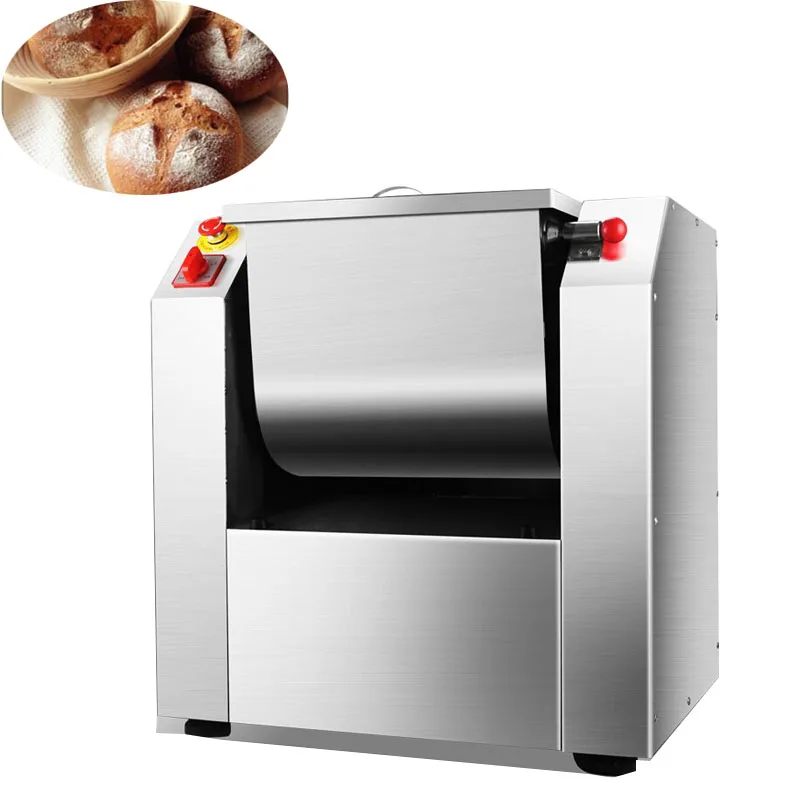 

25KG Flour Mixer Machine For Bread Pasta Automatic Commercial Dough Kneading Food Meat Fill Machine 2200W Industrial Mixing 220v