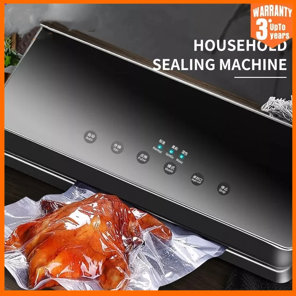 220v/110v Vacuum Sealer Packaging Machine Free 10pcs Bags Household Black  Food - Vacuum Food Sealers - Aliexpress