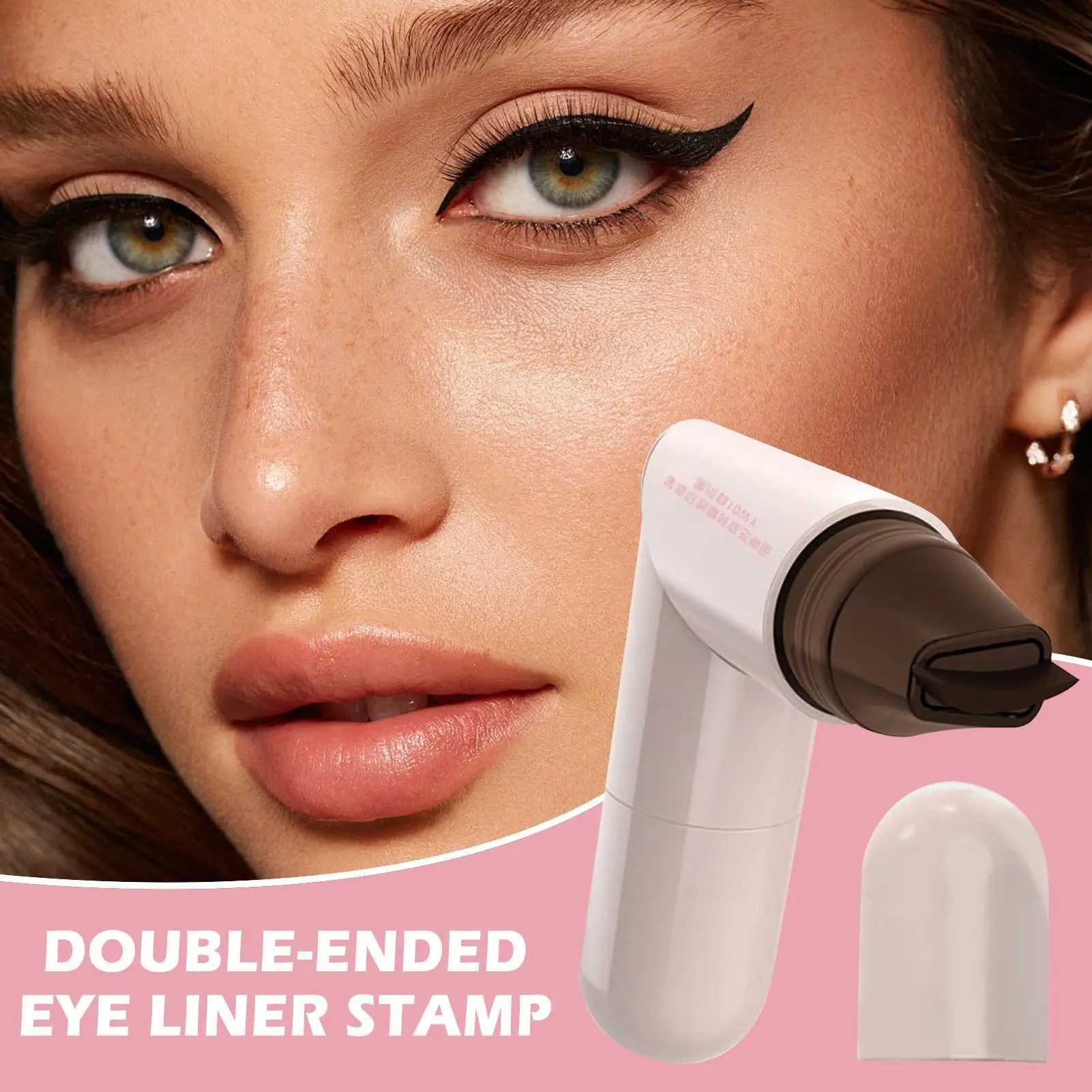 Description Picture 3 of itemWinged Eye Stamp Double-Tip Women Makeup Eye End Wing Stamp Lasting Waterproof Liquid Eye Liner Pen Extended Eye Tail Makeup