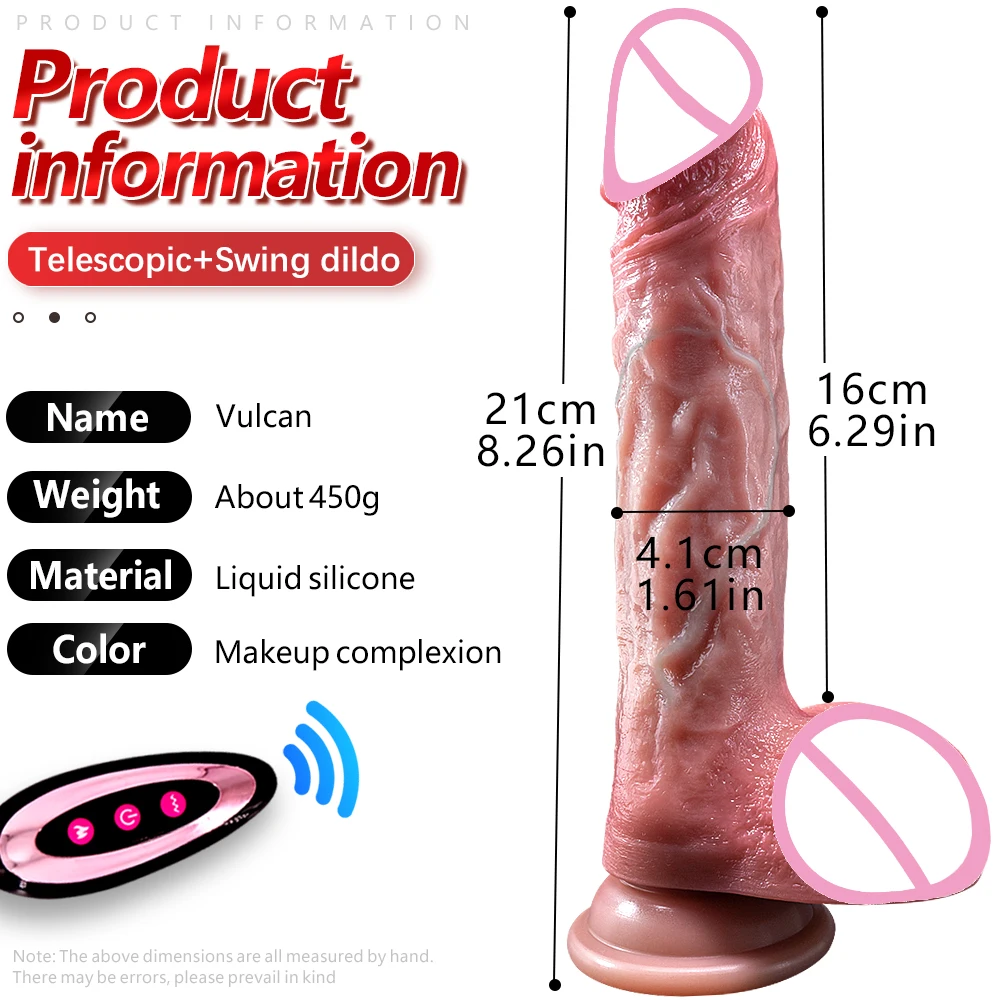 Sex Toys Powerful Thrusting Dildos for Women Realistic Penis Telescopic Rotation Rubber Dick Silicone Artificial Adult Supplies