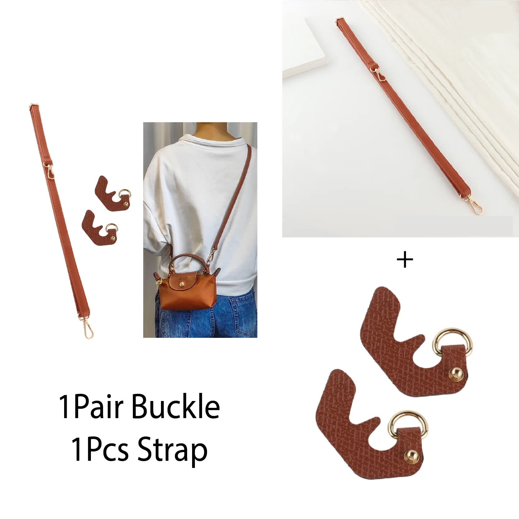 Accessori Con Fibbia In Pelle Borsa Longchamp Borsa A Tracolla Con Fibbia In Pelle Senza Telaio Rinnovata Tracolla Mini Borsa Con Fibbia In Pelle