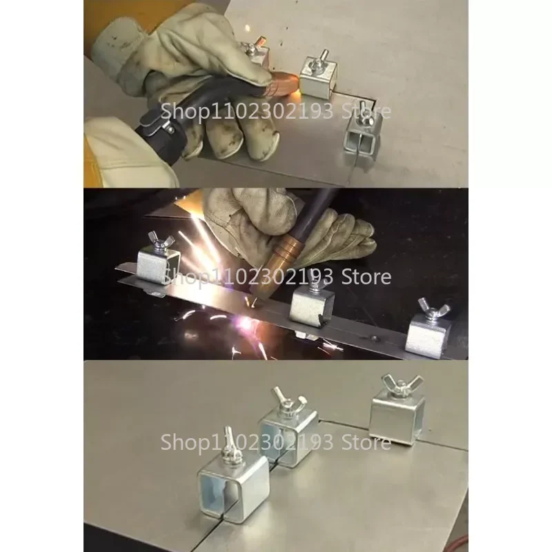 Welding Accessories Clamp 8Pcs Welding Butterfly Clip Clamps Holder Butt Welding Clamp Positioner Fixture Adjustable Clamps Tools Set