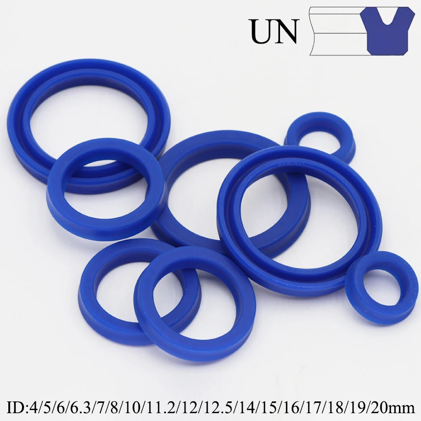 

UN 4/5/6/7/8/10/12/14/15/16/17/18/19/20mm ID Polyurethane PU Radial Shaft Piston Rod U/Y Lip Ring Gasket Hydraulic Oil Seal