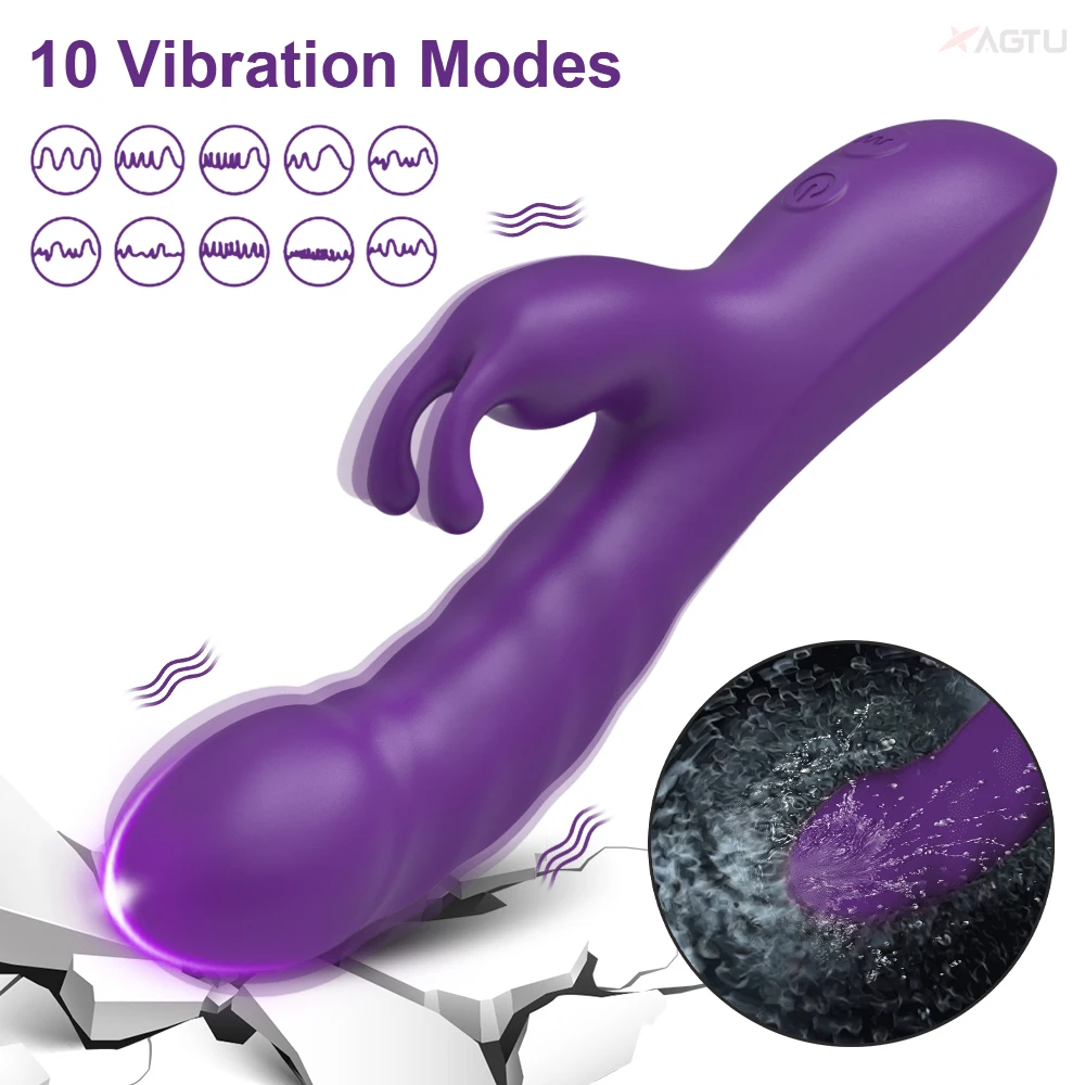 10 frequenz Kaninchen Vibrator für Frauen Nippel Klitoris Stimulation G Spot Dildo Massager Masturbator Erwachsene Waren Erotik_voghion.com