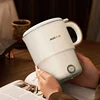 800ML Electric Cooking Pot Foldable Hotpot Portable Multicooker Split Type Electric Kettle Frying Pan For Home Travel Office 2