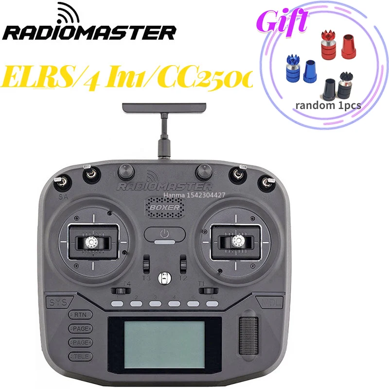 

RadioMaster Boxer 2.4G 16ch High-Frequency Transmitter Remote Control Multi-protocol JP4in1 CC2500 Support EDGETX for RC Drone
