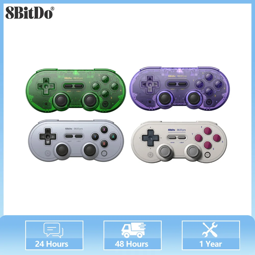 

Bluetooth-геймпад 8bitdo SN30 Pro со встроенным интерфейсом для Nintendo Switch/Windows10/11 /ios/Android/Raspberry джойстик с датчиком Холла