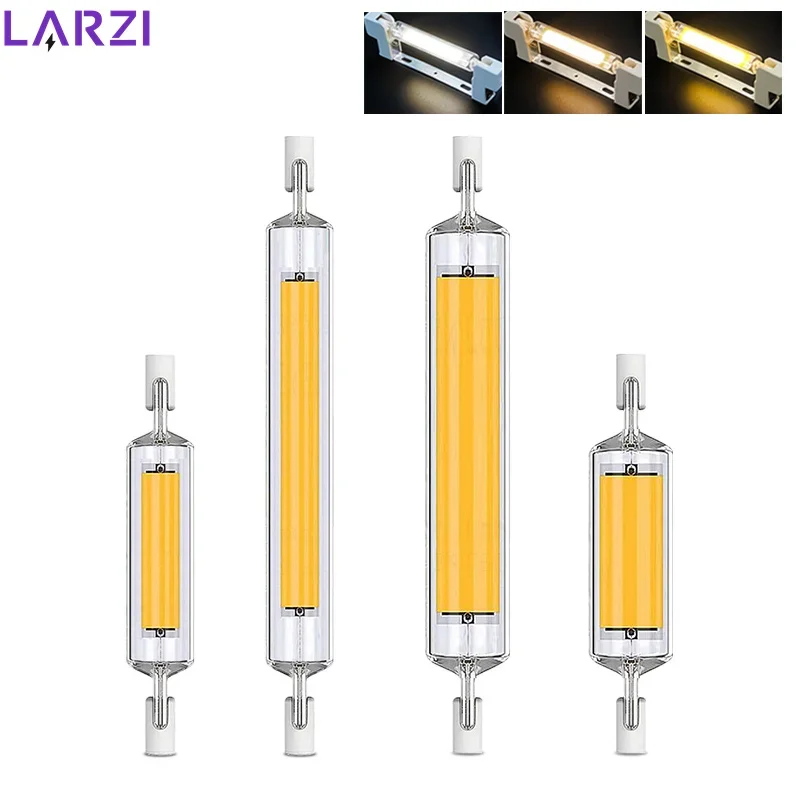 1-10 قطعة عالية الطاقة LED R7s COB أنبوب زجاجي 78 مللي متر 118 مللي متر J78 J118 COB ضوء لمبة 110 فولت 220 فولت 15 واط 20 واط 30 واط 50 واط المنزل استبدال مصباح هالوجين — صورة 1