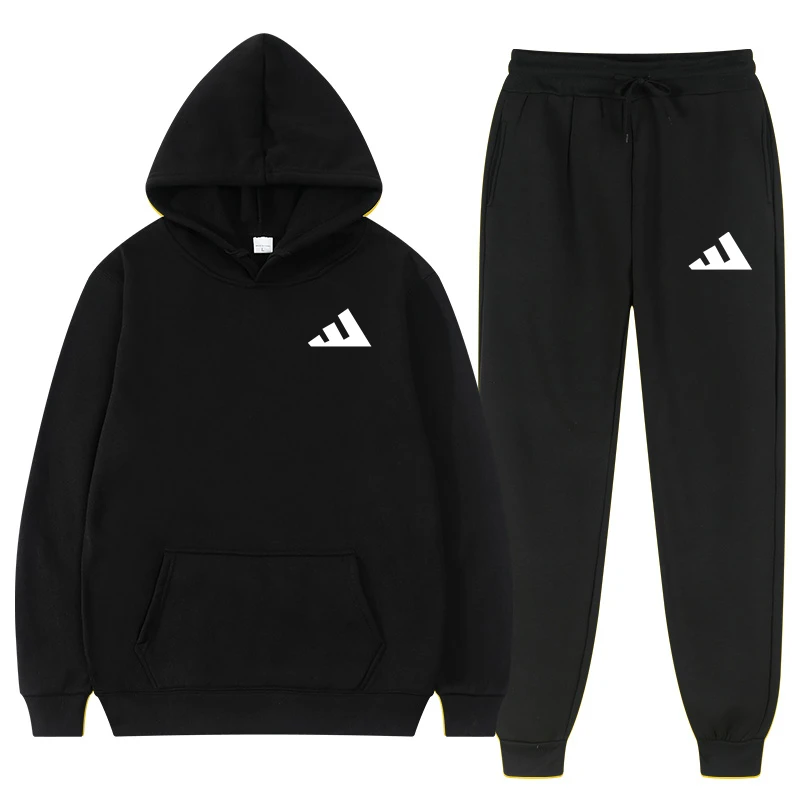 

New Fashion Mens Clothing Pullovers Sweatshirt Sets Men Tracksuits Hoodie Two Pcs + Pants Sports Shirts Fall Winter Track suit