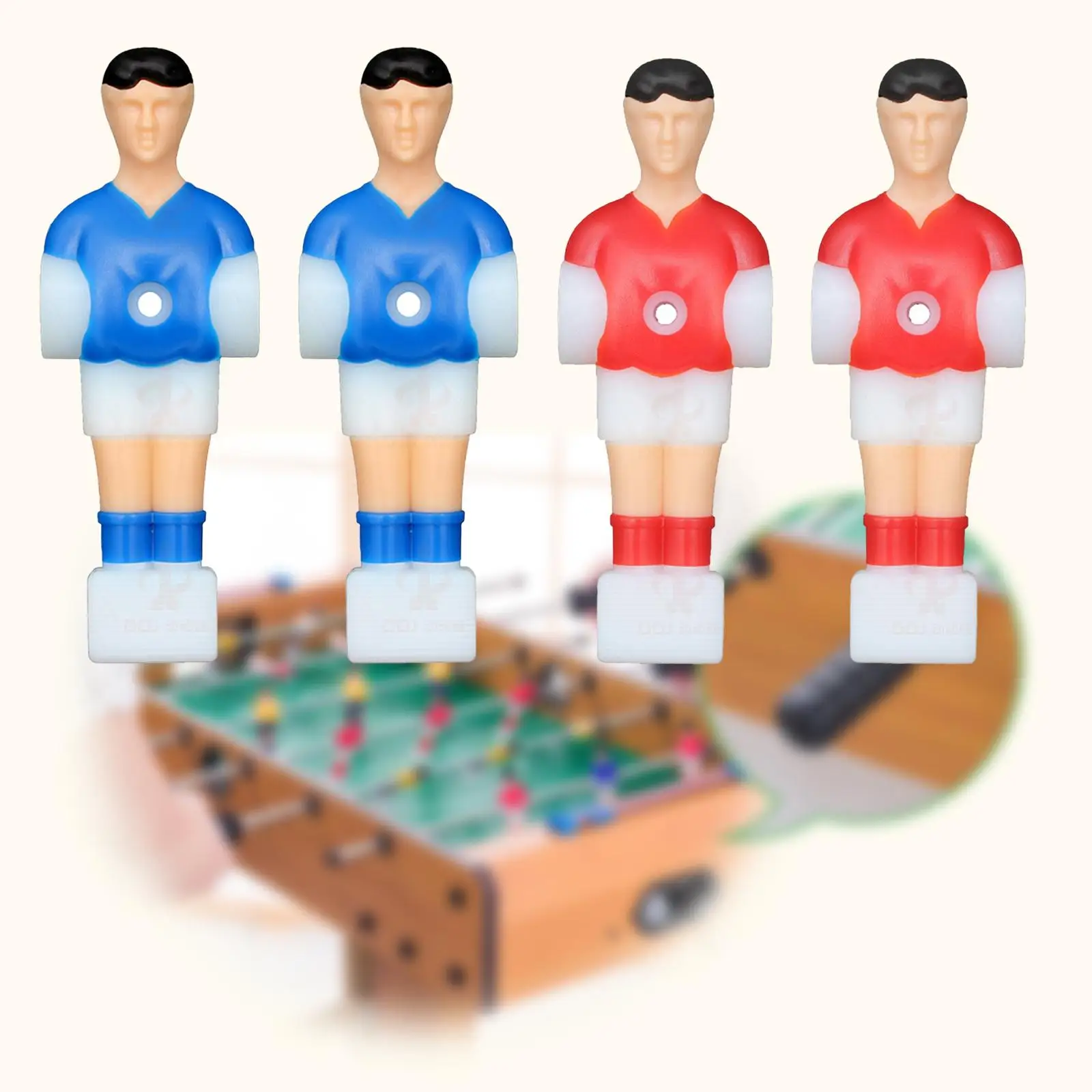 4Pcs Mini Doll Table Football Men Replacement Soccer Table Player Football Players Figures Toys Table Football Player Accessory