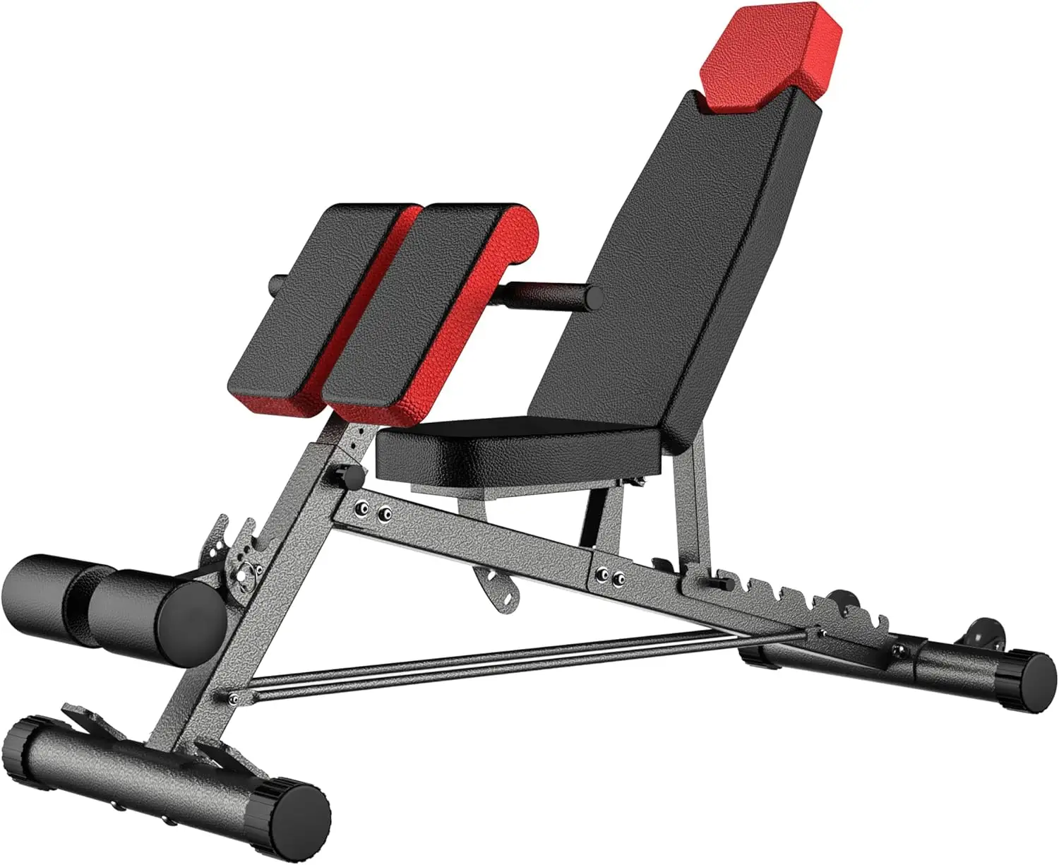 Form Multi-Functional Weight Bench for Full All-in-One Body Workout &ndash; Hyper Back Extension, Roman Chair, Adjustable Ab