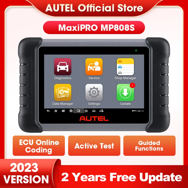 

Autel MaxiPRO MP808S MP808 S Diagnostic Tools Bi-Directional OBD2 Scanner ECU Coding 2 Years Update
