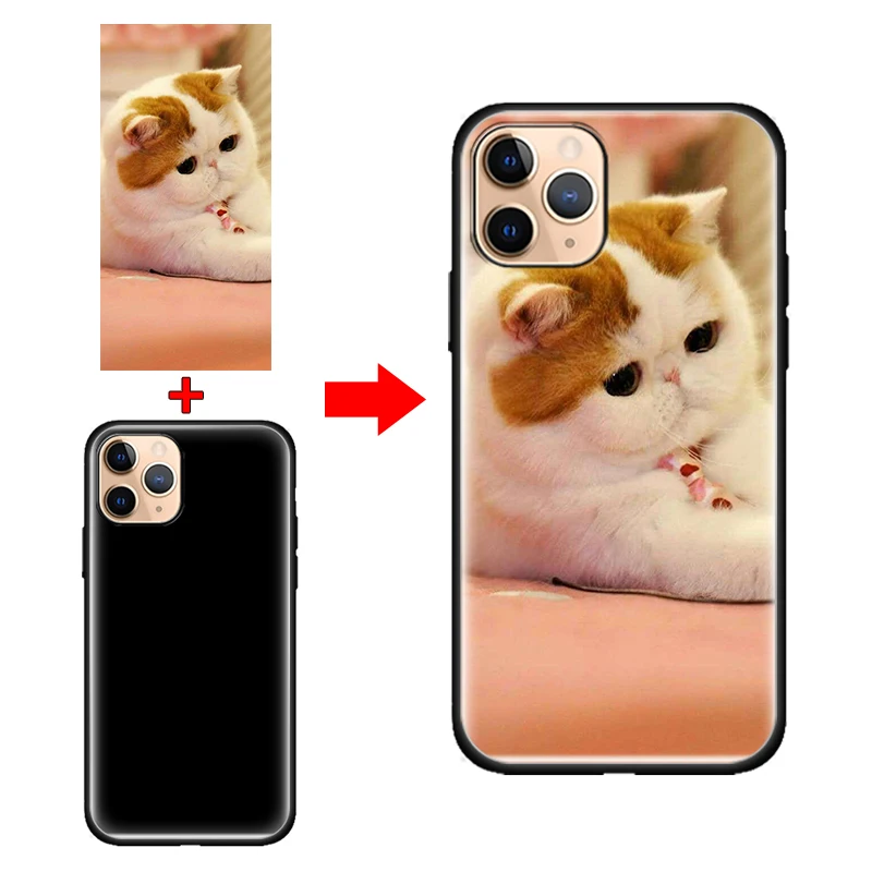 Enhanced Camera Protection Soft Silicone Phone Case - Black Cover