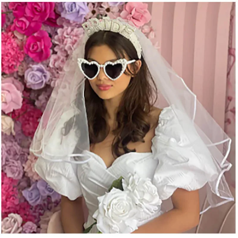 Fascia per Capelli con Perle da Sposa, Accessori per Capelli, Copricapo per Donne e Ragazze, per Matrimoni, Feste, Cerimonie - immagine 2