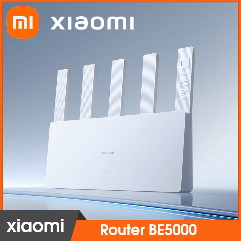 Xiaomi Router BE5000 2.5G WiFi 7 5011Mbps Network Port 512MB Memory 2.4/5GHz Dual Broadband Access Network Security Protection