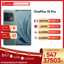 OnePlus 10 Pro 10Pro 5G Smartphone Global Rom Snapdragon 8 Gen 1 6.7'' 120Hz LTPO2 AMOLED Octa-core 5000mAh 80W Fast Charging
