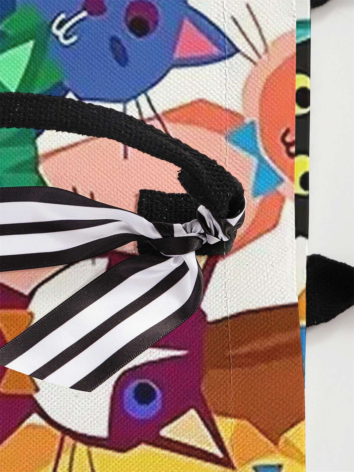 Cute Cat Pattern Printed Handbag - Tote Bag, Women's Gift Handbag Beach Bag, Large Capacity Handbag Suitable for Men and Women