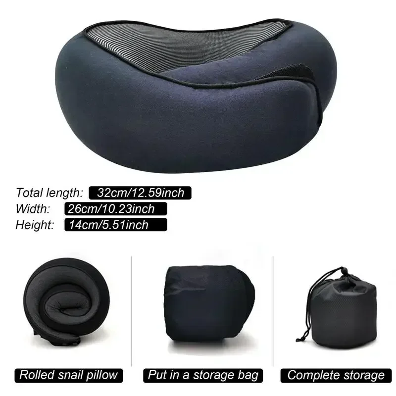 Travel Car Neck Memory Foam Pillow Airplane Pillow Neck Cushion U Shaped Travel Healthcare Memory Foam For Family And